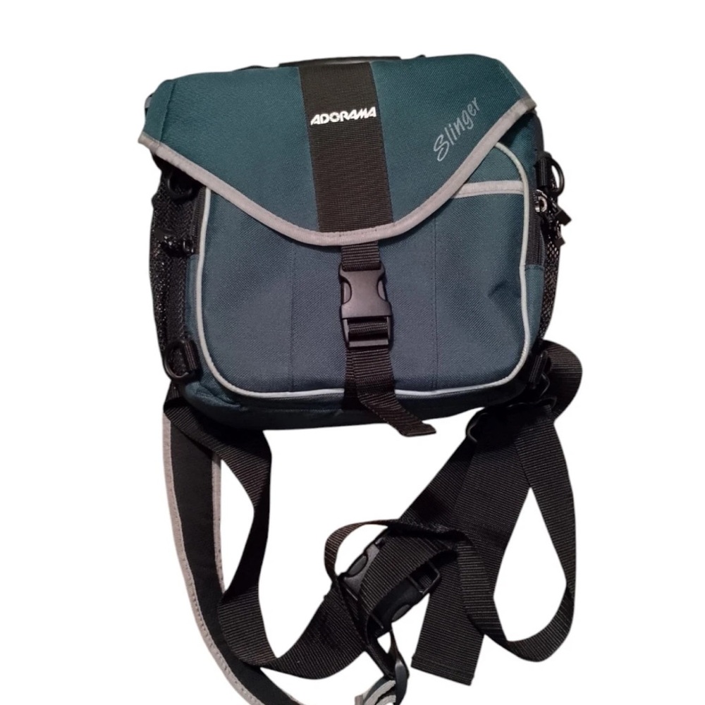 ADORA Blue and Black Messenger Bag